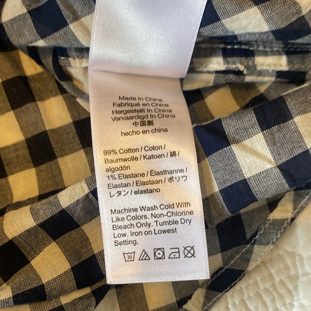 J. Crew Blue and White Casual Button Down Shirt - Picture 8 of 8